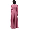 Umbrella abaya with matching belt- Puce Pink Umbrella abaya with matching belt- Puce Pink